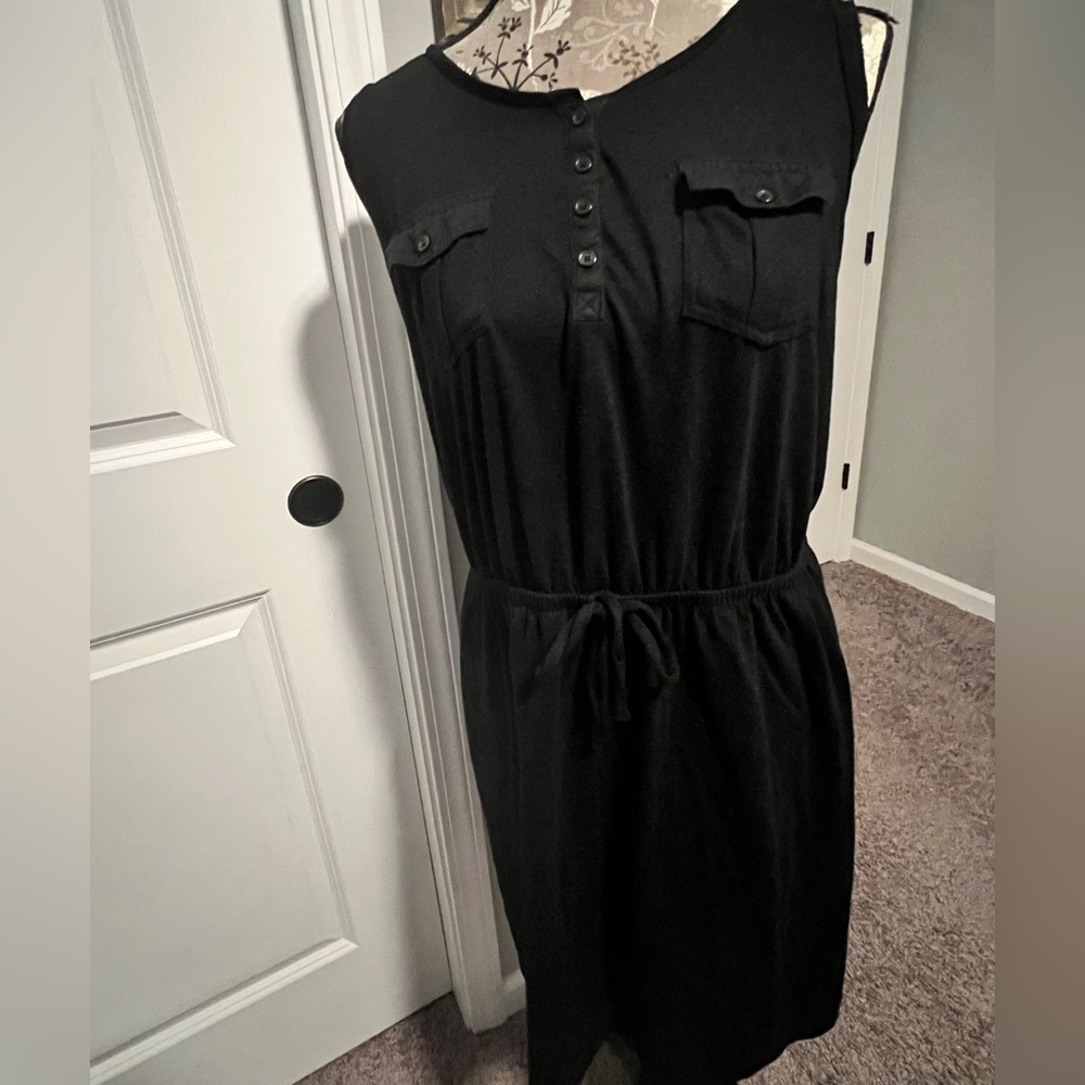 Sonoma Black Sleeveless Dress